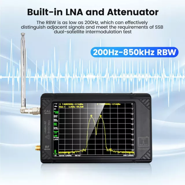 Spectrum Analyzer For TinySA ULTRA 4" 100kHz-5.3GHz Handheld Signal Generator US