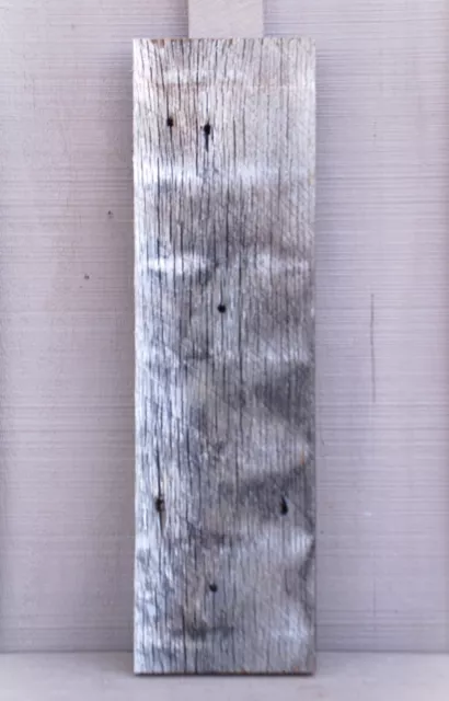 Rustic Weathered Oak Barn Wood Reclaimed Rough Cut Board 18" x 5" x 1"