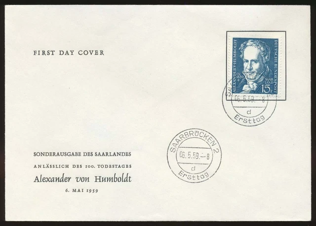 Saarland Nr. 448 auf Ersttagsbrief / FDC  #124311