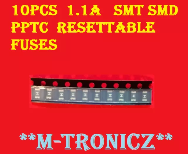 10Pcs  1.1  Amp     Smt Smd Pptc   1206    Resettable Fuses