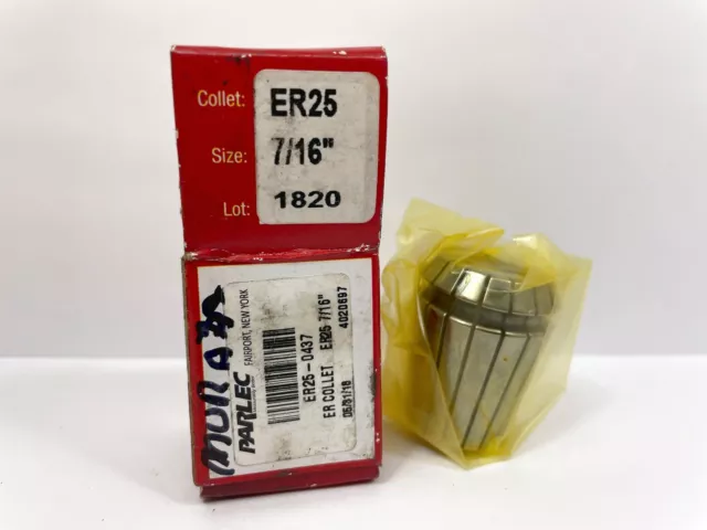 PARLEC ER25-0437 ER25 7/16" Dia. Collet NEW 1pc
