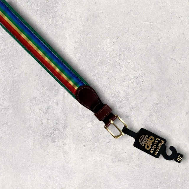 Preston Leather Rainbow Belt Size 26 Boys Girls ~ Unisex