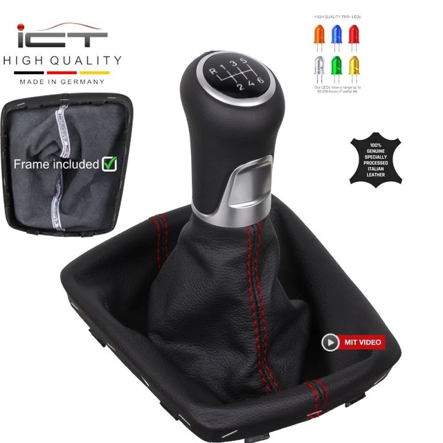 Pommeau De Levier De Vitesse En Cuir Pour Porsche Boxster 986 (1996-2004) - ICT, Fabrication Allemande