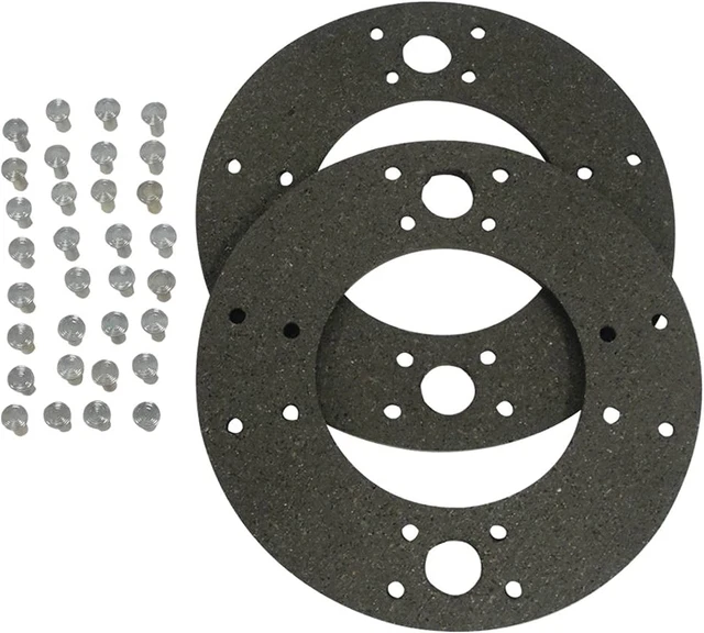 Complete Tractor 1702-2028 Brake Lining Kit 1702-2028 Compatible for Case B, C