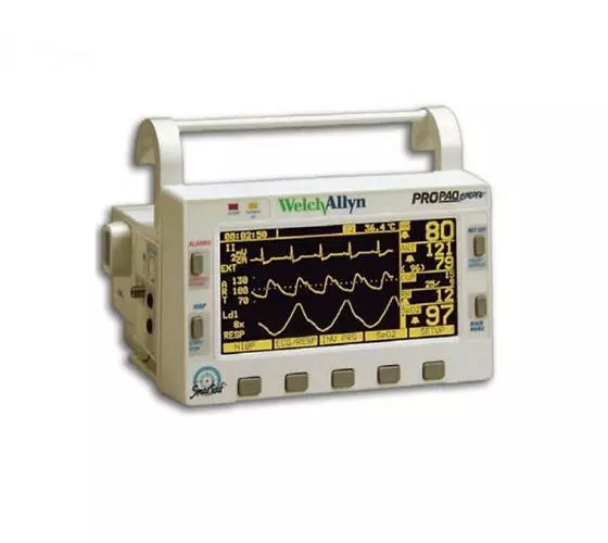 Welch Allyn Propaq Encore-Bedside Patient Monitor with BP cuff and SPO2 sensor -