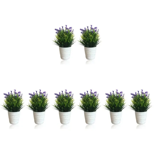 8 piezas mini macetas simuladas planta en maceta planta artificial decoraciones