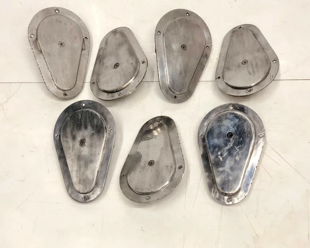 Salvaged Antique Old Nautical Marine Ship Aluminum Small Porthole Lot Of 7