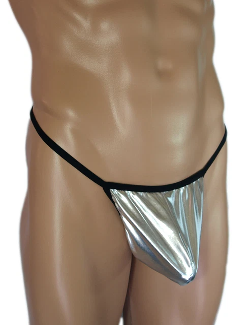 Men's Greek Shiny Cortical Underwear Contour Pouch Thong