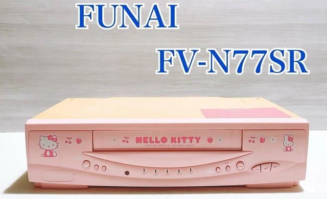 【未使用品】FUNAI FV-N77SR ハローキティ VHSビデオデッキ FUNAI FV-N77SR HELLO KITTY VHSビデオデッキ 公式通販