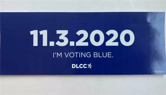 11.3.2020 IO SONO Voto Blu Democrat Adesivo 3 x 8