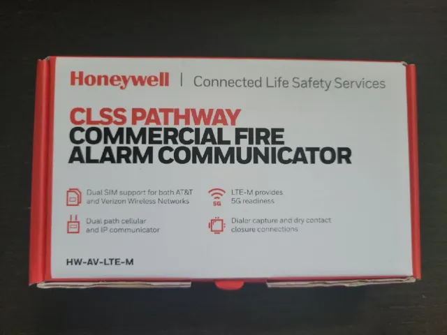 New Honeywell HW-AV-LTE-M CLSS M2M Dual Path Fire Communicator AT&T And Verizon