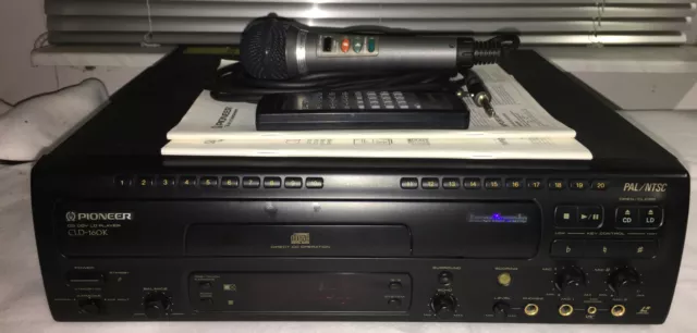 PIONEER CLD-160K PAL / NTSC Karaoke Laserdisc Player inkl. FB, BDA, Mikrofon