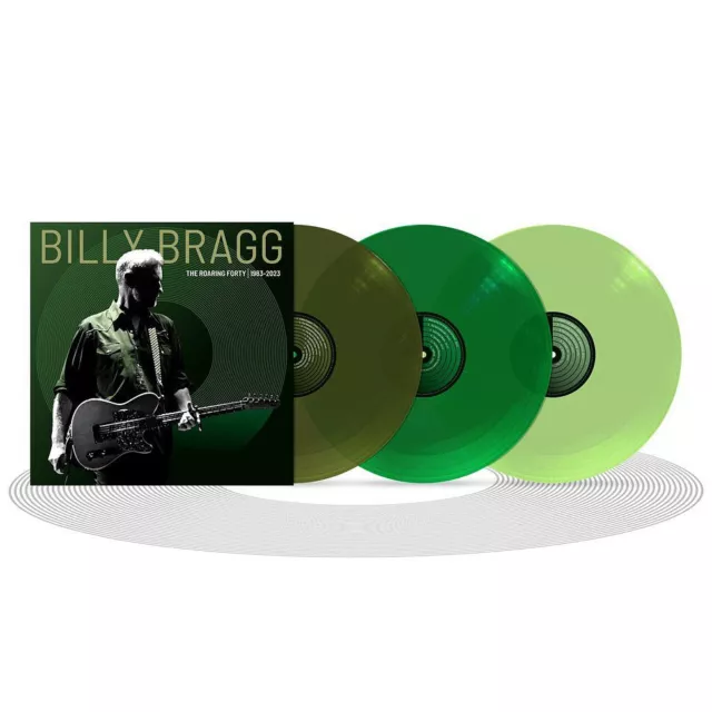 Billy Bragg - The Roaring Forty 1983-2023 Deluxe Green Vinyl  (UK - Original)