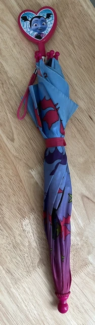 Vampirina Blue Umbrella with Heart Handle – Bats and Stars Print – 20.5 Inch
