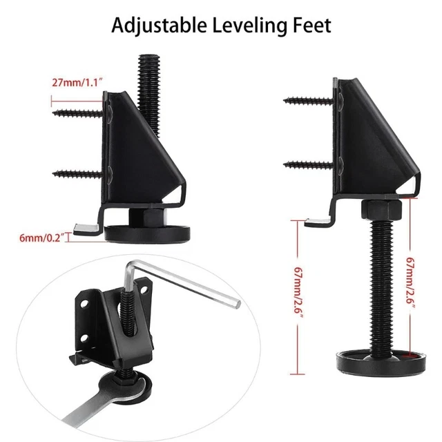 Adjustable Table Leg Leveler with Lock Nuts for Furniture Table Cabinets 3