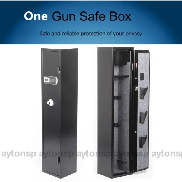 5 Gun Coded Lock Cabinet Firearm Rifle Storage Box High Security Gun Safe Box
