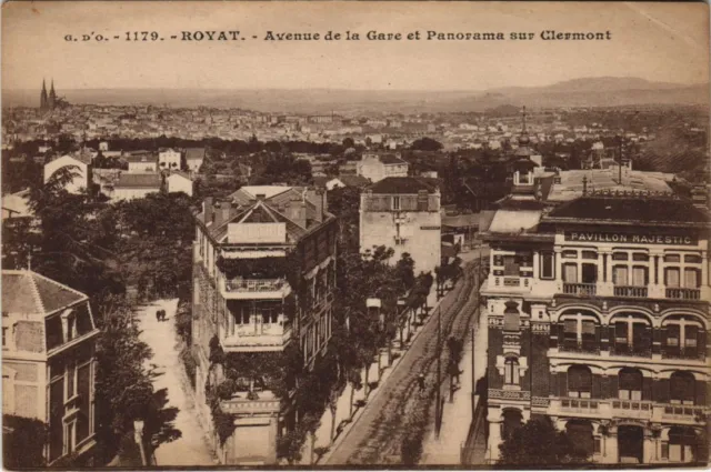 CPA Royat Avenue de la Gare (1238551)