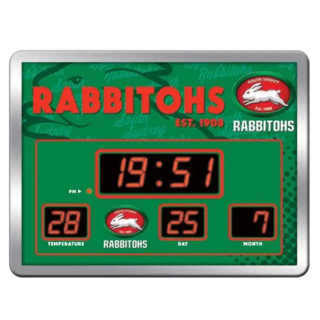 South Sydney Rabbitohs LED Scoreboard Clock