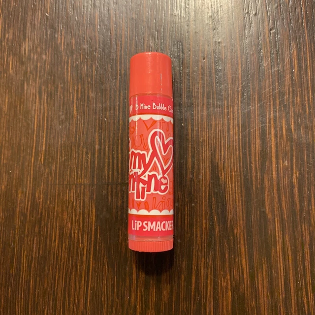 Lip Smacker Lip Balm Be Mine Valentine BUBBLE GUM Moisturizer .14 oz