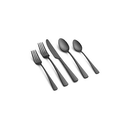 20pc Cerys Black Satin Flatware Set - Cambridge Silversmiths