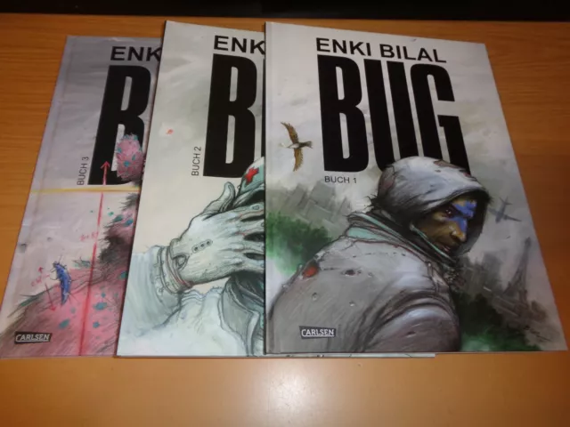 Enki Bilal Bug Nr.1 2 3 (Carlsen) Comic Hardcover HC 1.Auflage