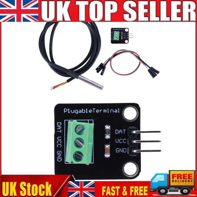 DS18B20 TERMINAL ADAPTER Module Convenient Temperature Sensor Module ...