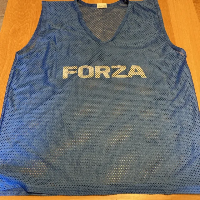 FORZA Football Bibs - THE ULTIMATE VEST BLUE SIZE ADULT S/M