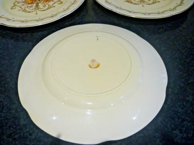 Crown Devon 1950s Blenheim 4x Lunch Plates 9" 3