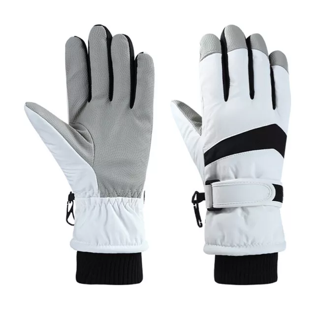 1Pair Ski gloves windproof waterproof and skid touch screen riding warm gloves