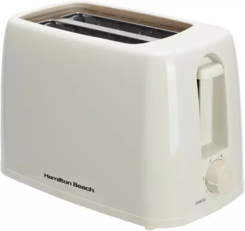 Hamilton Beach Essential 2 Slice Plastic Toaster Cream