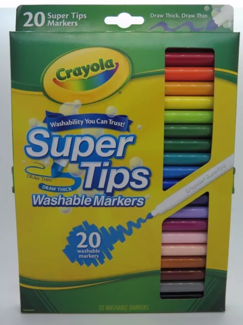Crayola Super Tip Markers Washable 20Pk 58 8106