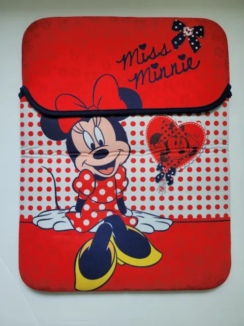 Disney Parks Minnie mouse iPad/ Tablet Case sleeve padded. 14 x11 inches