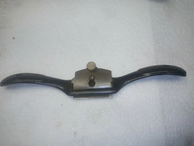 Vintage Stanley No. 51 Spoke Shave Draw Knife ~ Cast Iron Handles