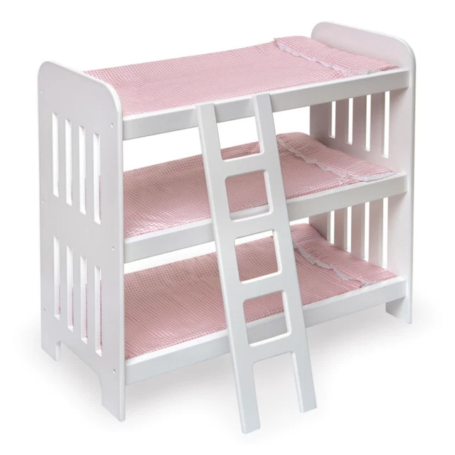 Triple Doll Bunk Bed w/Ladder
