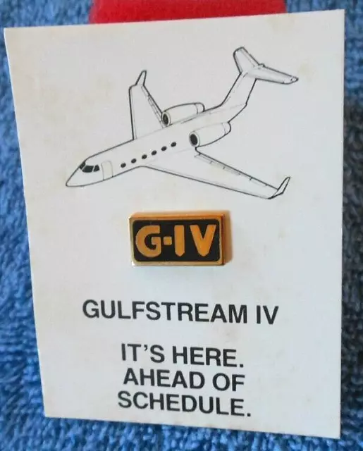 Savannah Georgia Private Jet Gulfstream G-IV Hat / Lapel Pin Tie Tack