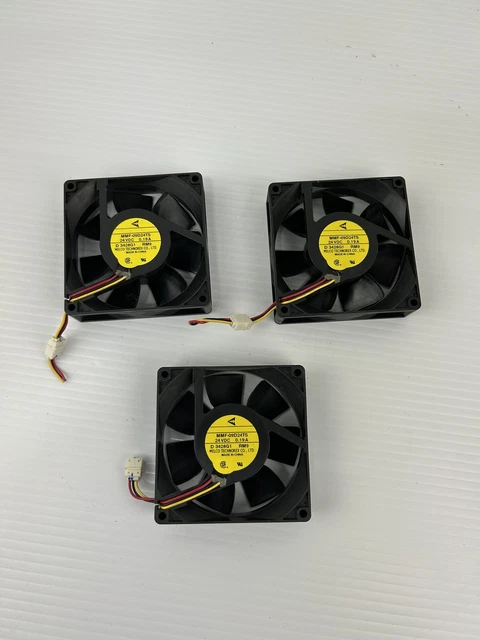 Melco Technorex Co MMF-09D24TS Inverter Drive Cooling Fan 24VDC 0.19A - Lot of 3