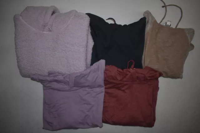 Wholesale Bulk Lot Of 5 Womens Size XL 16 18 Long Sleeve Winter Casual Hoodies