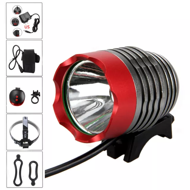 5000lm T6 LED Bicicleta de Montaña Bicicleta Ciclo Luz Frontal Antorcha Faro 3