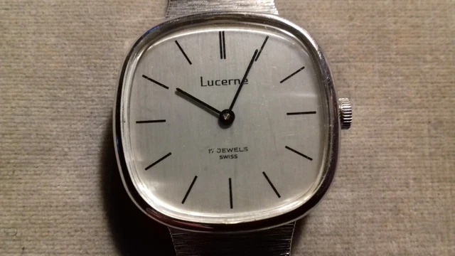 Montre Mécanique LUCERNE Swiss - Occasion Très Bon état, Mouvement Suisse Manuel