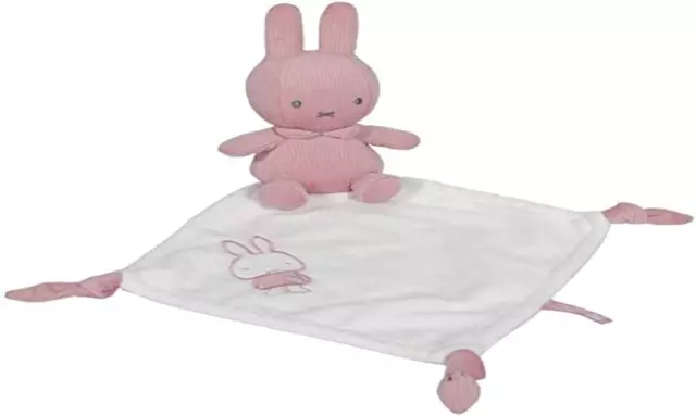 Lobcede.be Miffy - Babydecke rosa Rippe mit Geräuschen und Strukturen - 100 % x 5