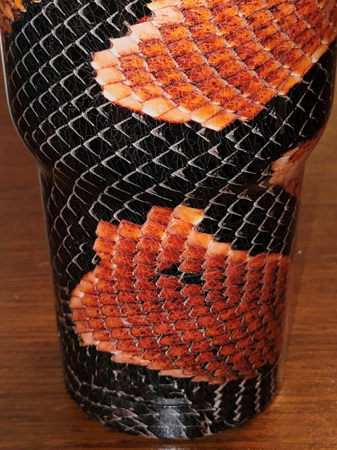 RTIC 20oz Snakeskin Custom Tumbler Portable Travel Thermal Cup Vacuum Insulated