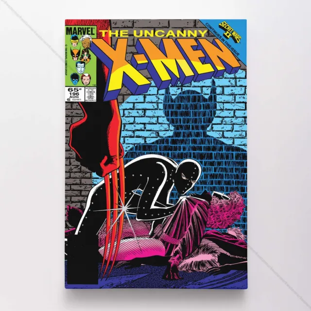 Uncanny X-Men Poster Canvas Vol 1 #196 Xmen Marvel Comic Book Art Print