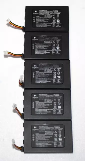 5er Set Logitech Kopfhörer Akkus / Battery B Ware