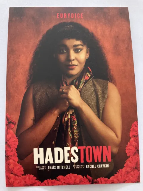 Hadestown- Eurydice- The Musical promotional postcard