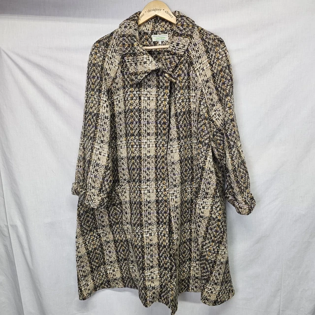 JIMMY HOURIHAN VINTAGE Donegal Tweed Full Length Coat £146.30