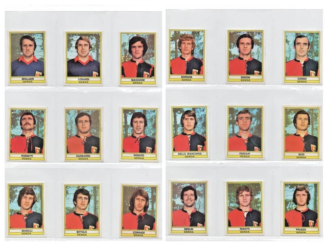 CALCIATORI PANINI SERIE A 2019 20 SQUADRA COMPLETA GENOA 29 FIGURINE