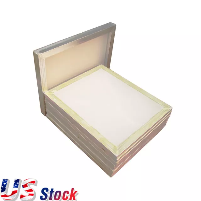 ¡¡¡Stock de EE. UU.!!! PAQUETE DE 6 pantallas de impresión de serigrafía marco de aluminio 23 x 31 160 malla 11