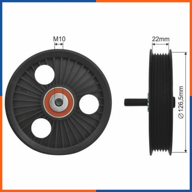 Galet tendeur de courroie d'accessoire pour DACIA | 1192300QAA, 425022