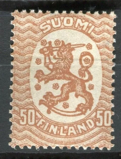 FINLANDIA; 1917-20 primi anni definitivo tipo nuovo incernierato 50p. valore