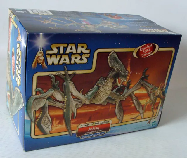 Star Wars - Attack of the Clones Acklay Arena Battle Beast Hasbro 4+ Nuovo/Nuovo